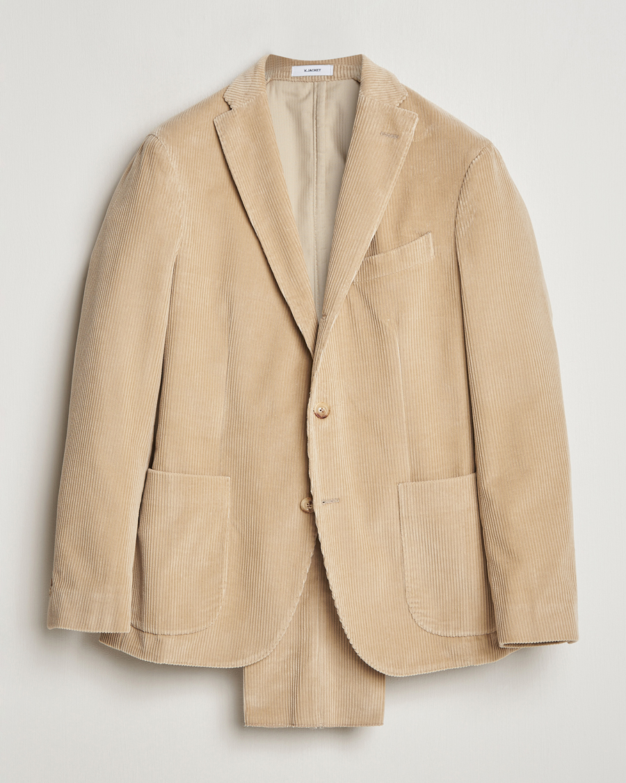 Men | Suits | Boglioli | K Jacket Wale Corduroy Suit Beige