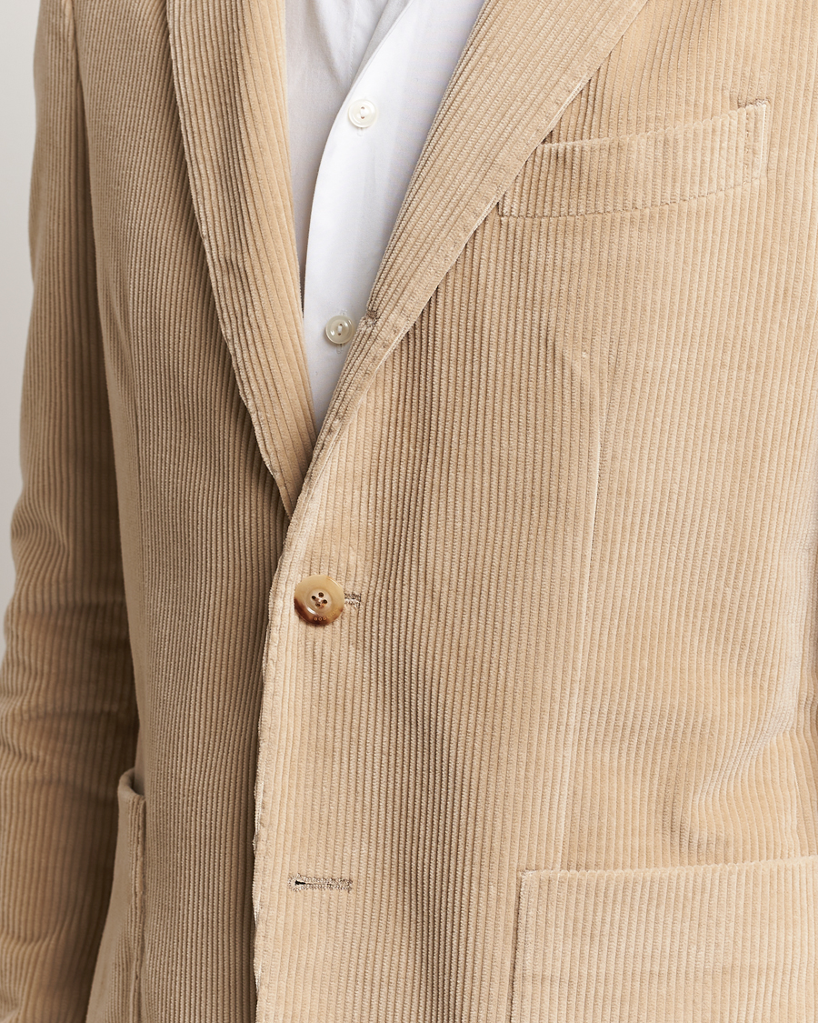 Men | Suits | Boglioli | K Jacket Wale Corduroy Suit Beige