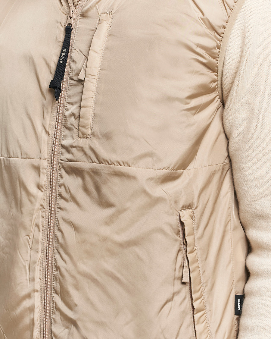Men | Coats & Jackets | Aspesi | Jil Padded Vest Beige