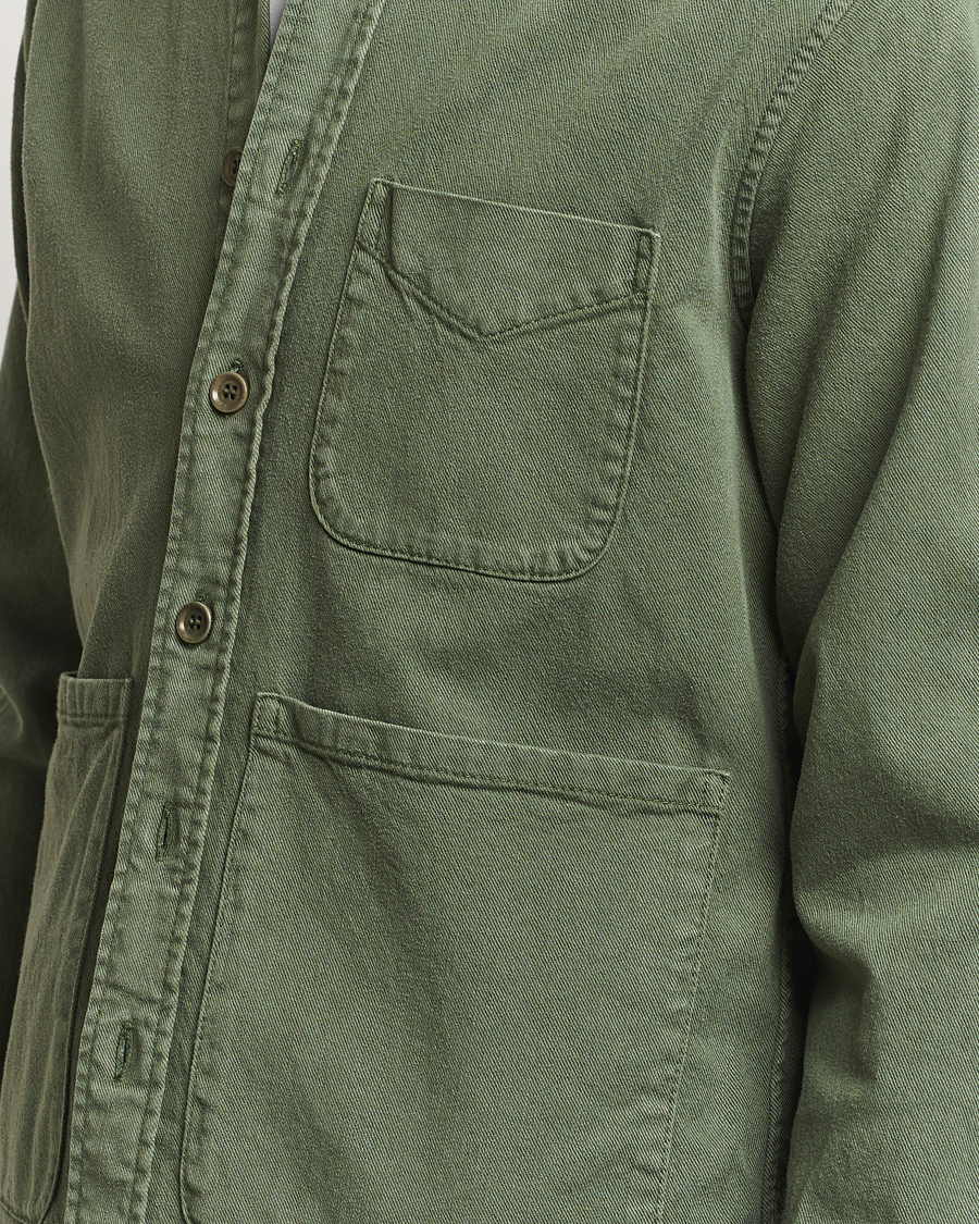 Men | Shirts | Aspesi | Cotton Utility Shirt Green