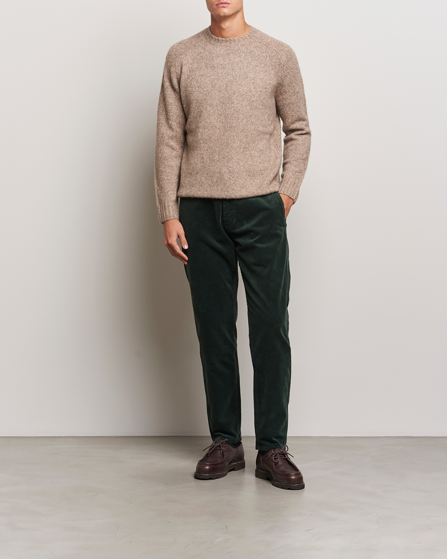Men | Trousers | Aspesi | Corduroy Pants Dark Green