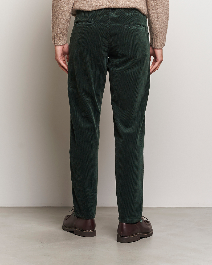 Men | Trousers | Aspesi | Corduroy Pants Dark Green