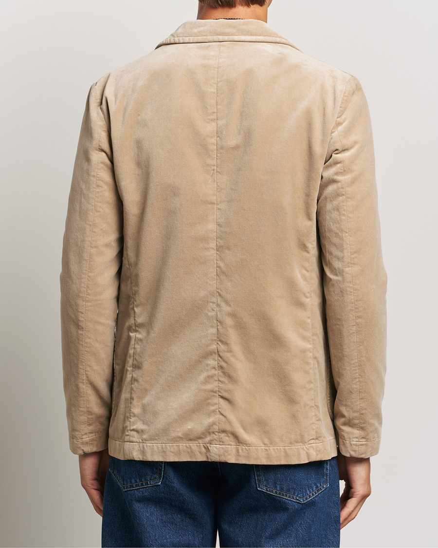 Men | Blazers | Aspesi | Velvet Casual Jacket Beige