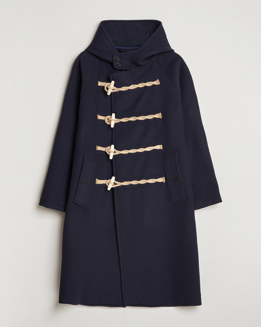 Men | Coats & Jackets | Gloverall | Huxley Duffle Coat Navy