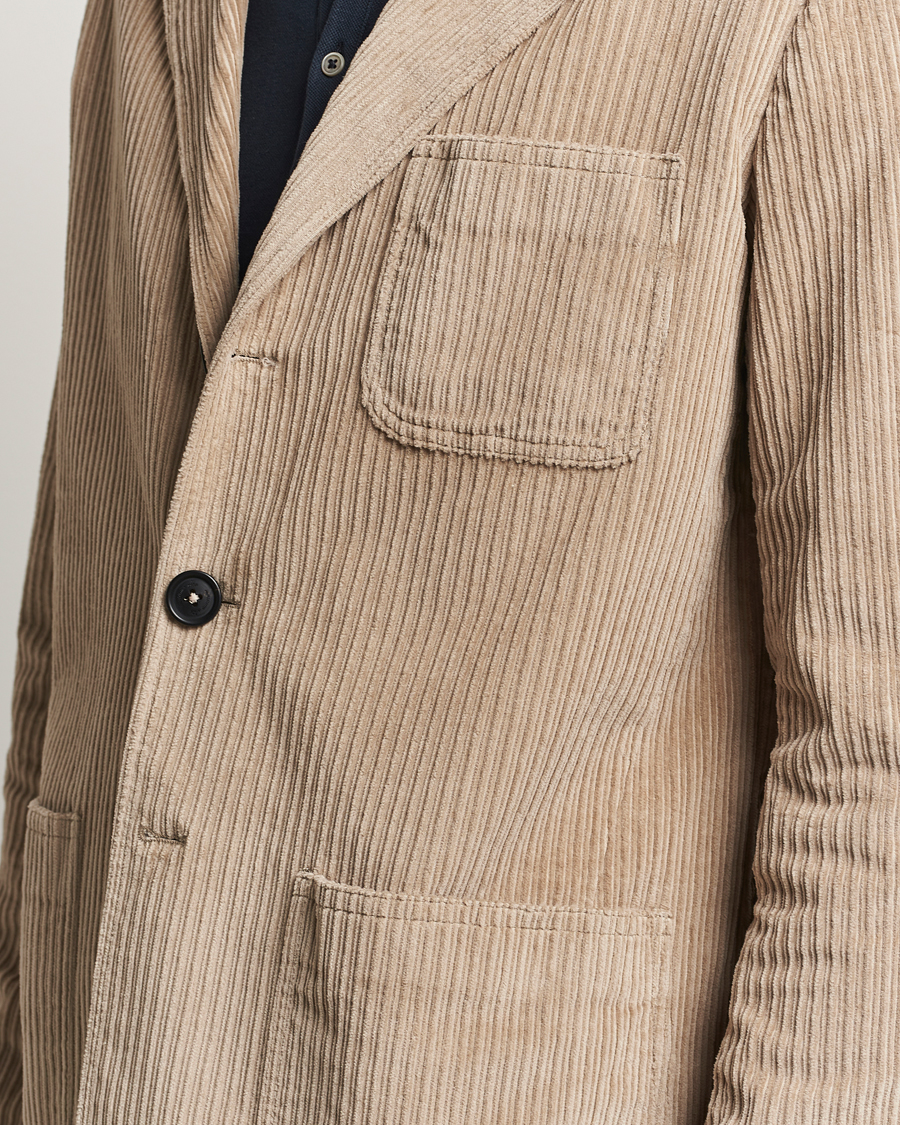 Men | Coats & Jackets | Massimo Alba | Baglietto Wale Corduroy Jacket Beige