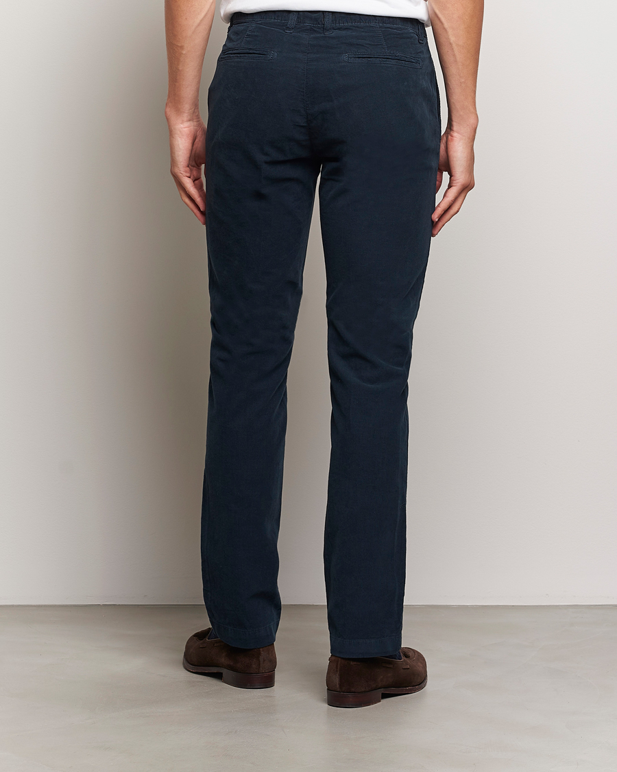 Men | Trousers | Massimo Alba | Baby Corduroy Trousers Navy