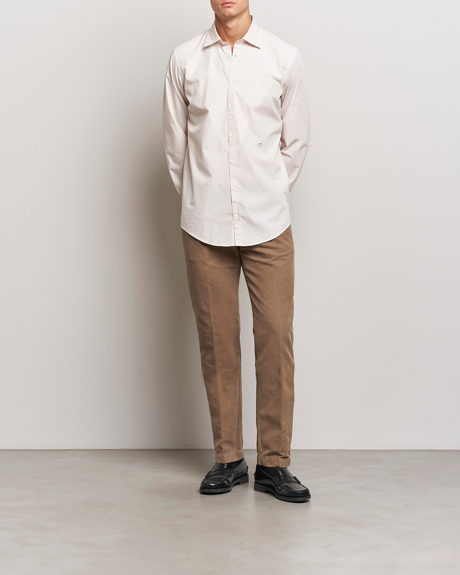 Men | Trousers | Massimo Alba | Ionio Pleated Moleskine Trousers Brown