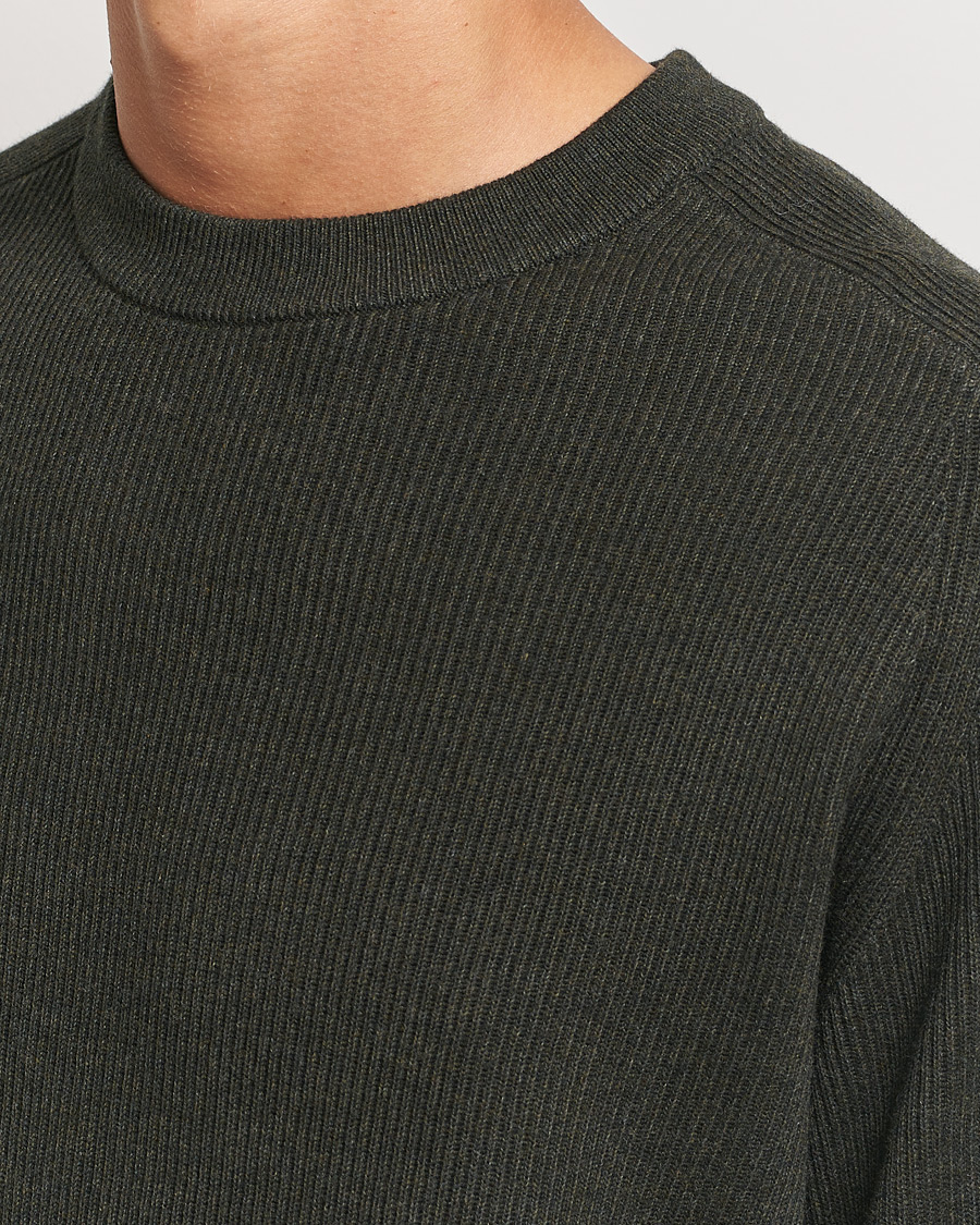 Men | Sweaters & Knitwear | NN07 | Kevin Cotton Knitted Sweater Dark Army