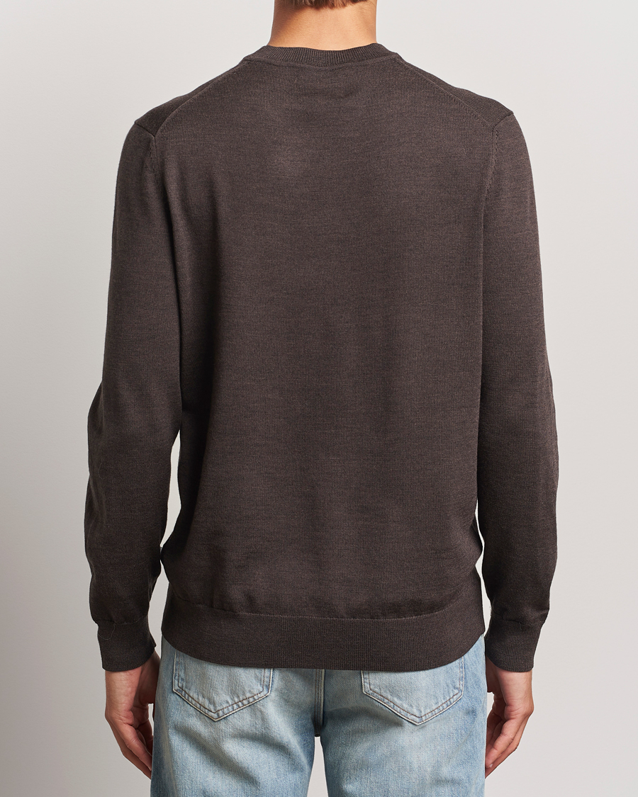 Men | Sweaters & Knitwear | NN07 | Ted Merino Crew Neck Pullover Demitasse Brown
