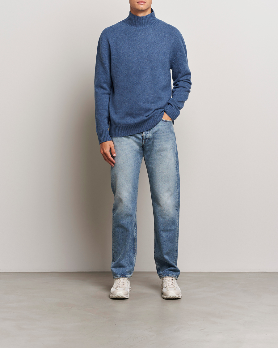 Men | Sweaters & Knitwear | NN07 | Clark Wool Knitted Polo Bering Sea