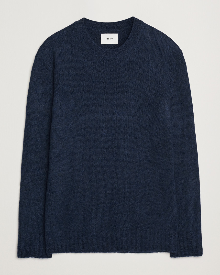 Men | Sweaters & Knitwear | NN07 | Lee Wool Knitted Sweater Navy Blue
