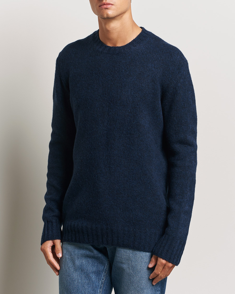 Men | Sweaters & Knitwear | NN07 | Lee Wool Knitted Sweater Navy Blue
