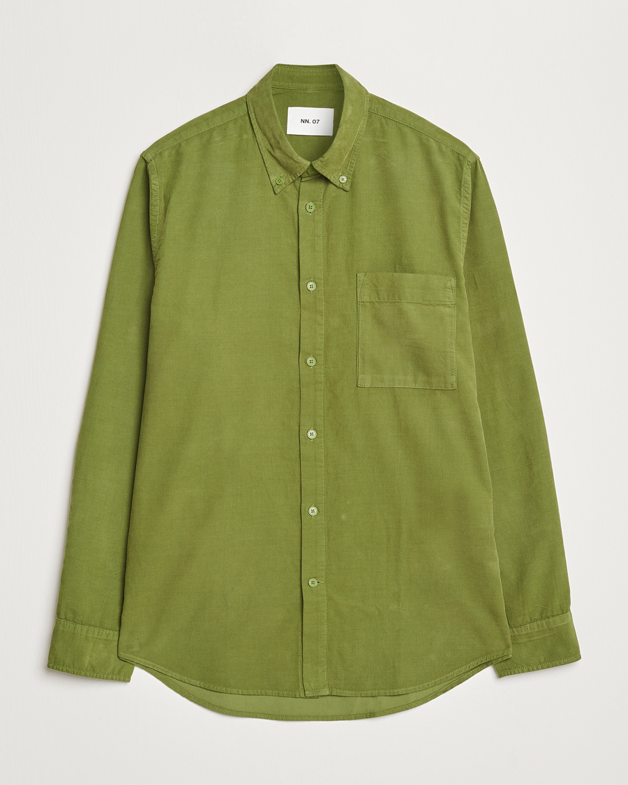 Men | Shirts | NN07 | Arne Baby Cord Shirt Cedar Green