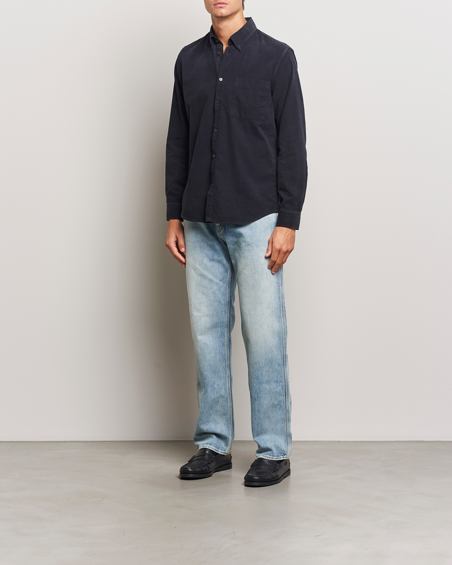 Men | Shirts | NN07 | Arne Baby Cord Shirt Black