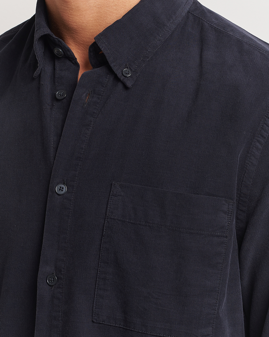 Men | Shirts | NN07 | Arne Baby Cord Shirt Black