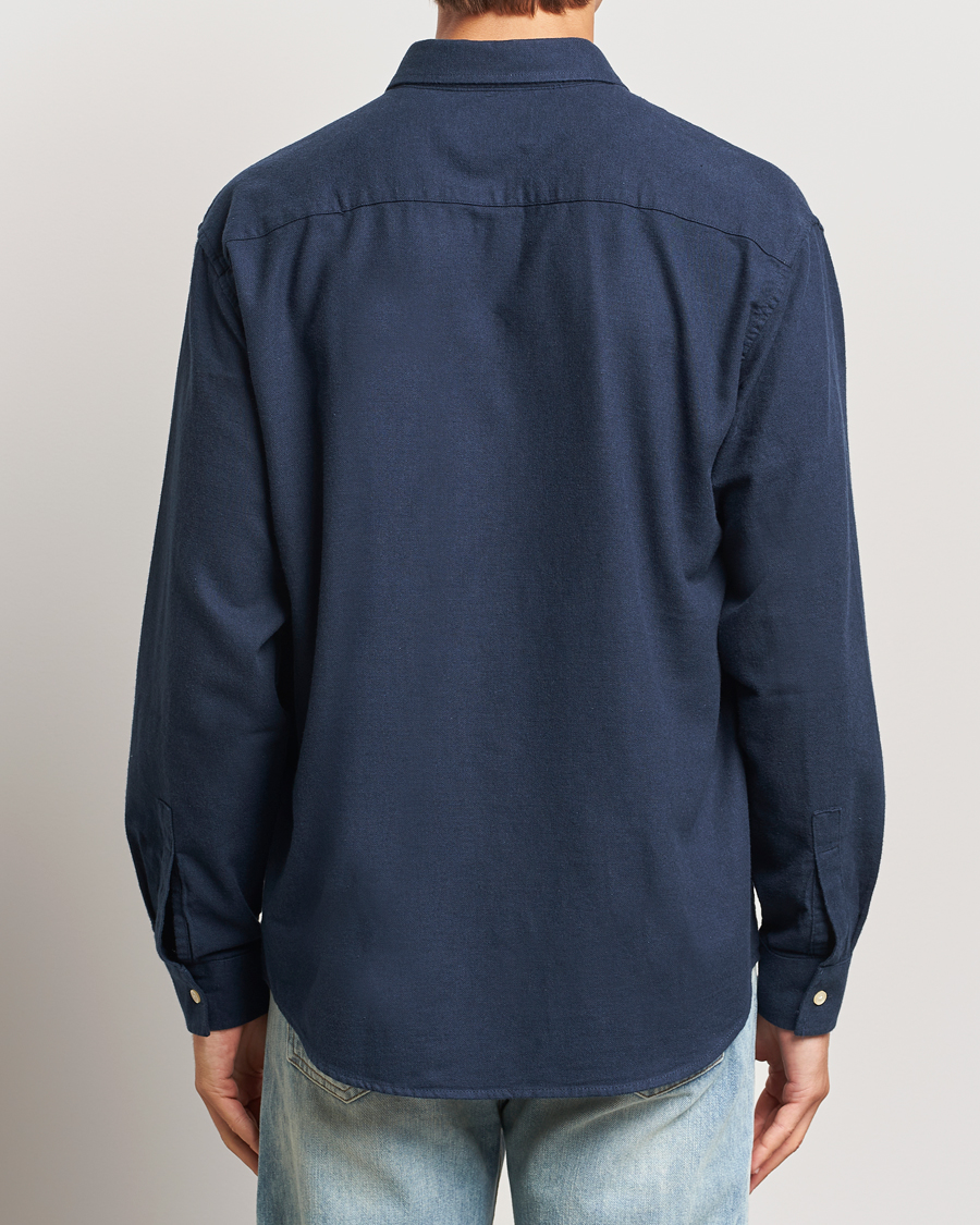 Men | Shirts | NN07 | Deon Flannel Checked Shirt Navy Blue
