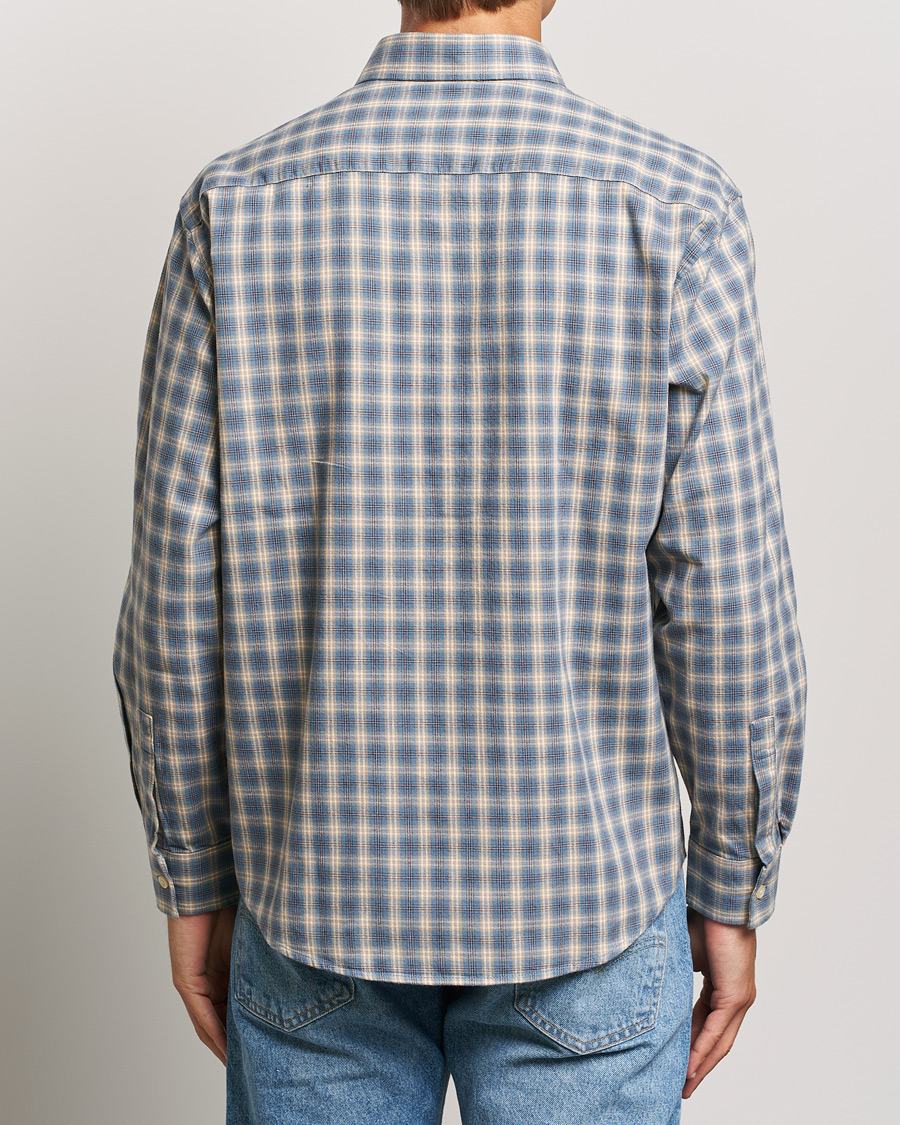 Men | Shirts | NN07 | Deon Flannel Checked Shirt Blue