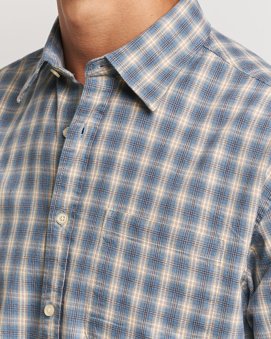 Men | Shirts | NN07 | Deon Flannel Checked Shirt Blue