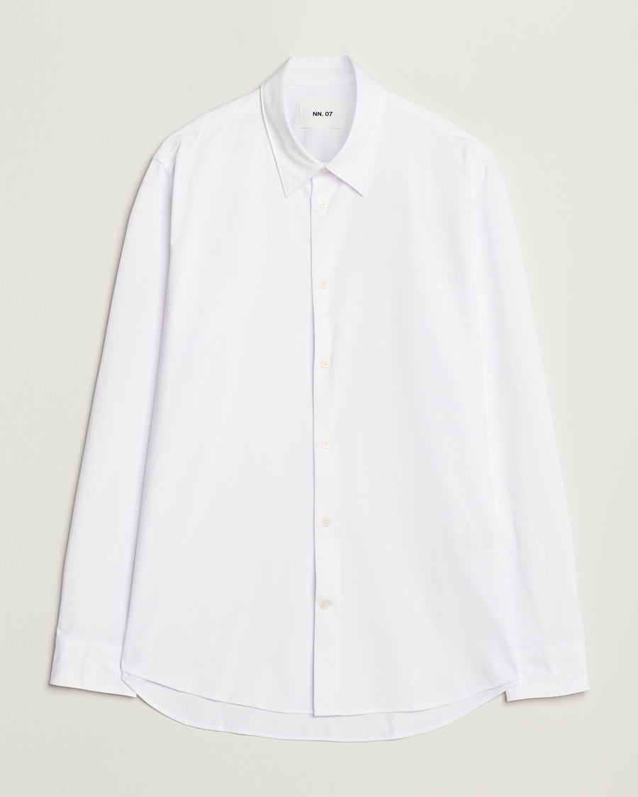 Men | Shirts | NN07 | Elian Mercerized Cotton Shirt White