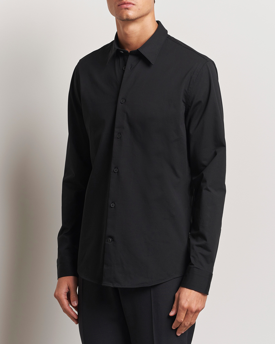 Men | Shirts | NN07 | Elian Mercerized Cotton Shirt Black