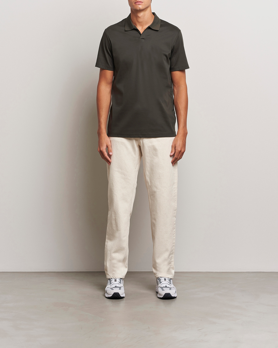 Men | Polo Shirts | NN07 | Paul Mercerized Polo Dark Army