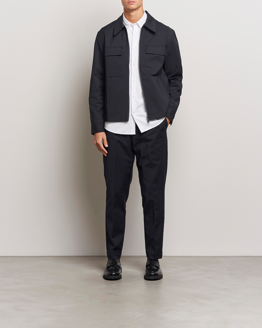 Men | Shirts | NN07 | Alban Overshirt Navy Blue
