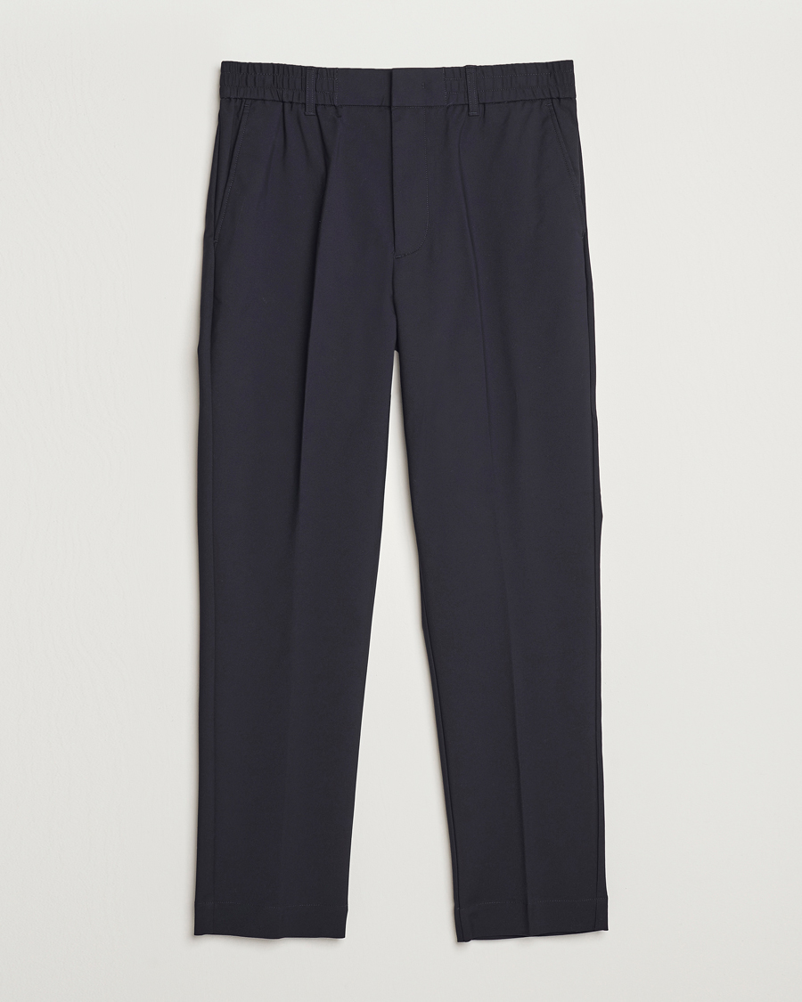 Men | Trousers | NN07 | Billie Drawstring Trousers Navy Blue