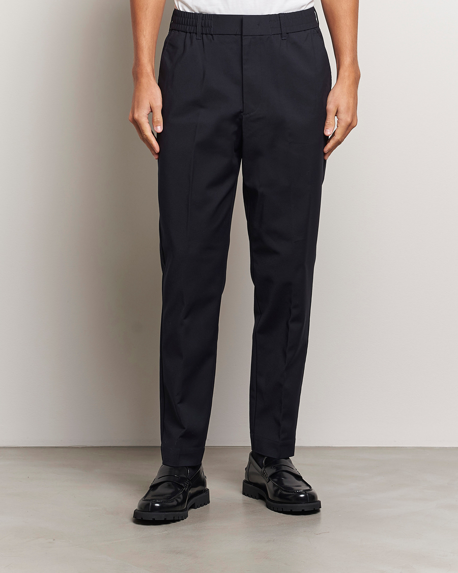 Men | Trousers | NN07 | Billie Drawstring Trousers Navy Blue