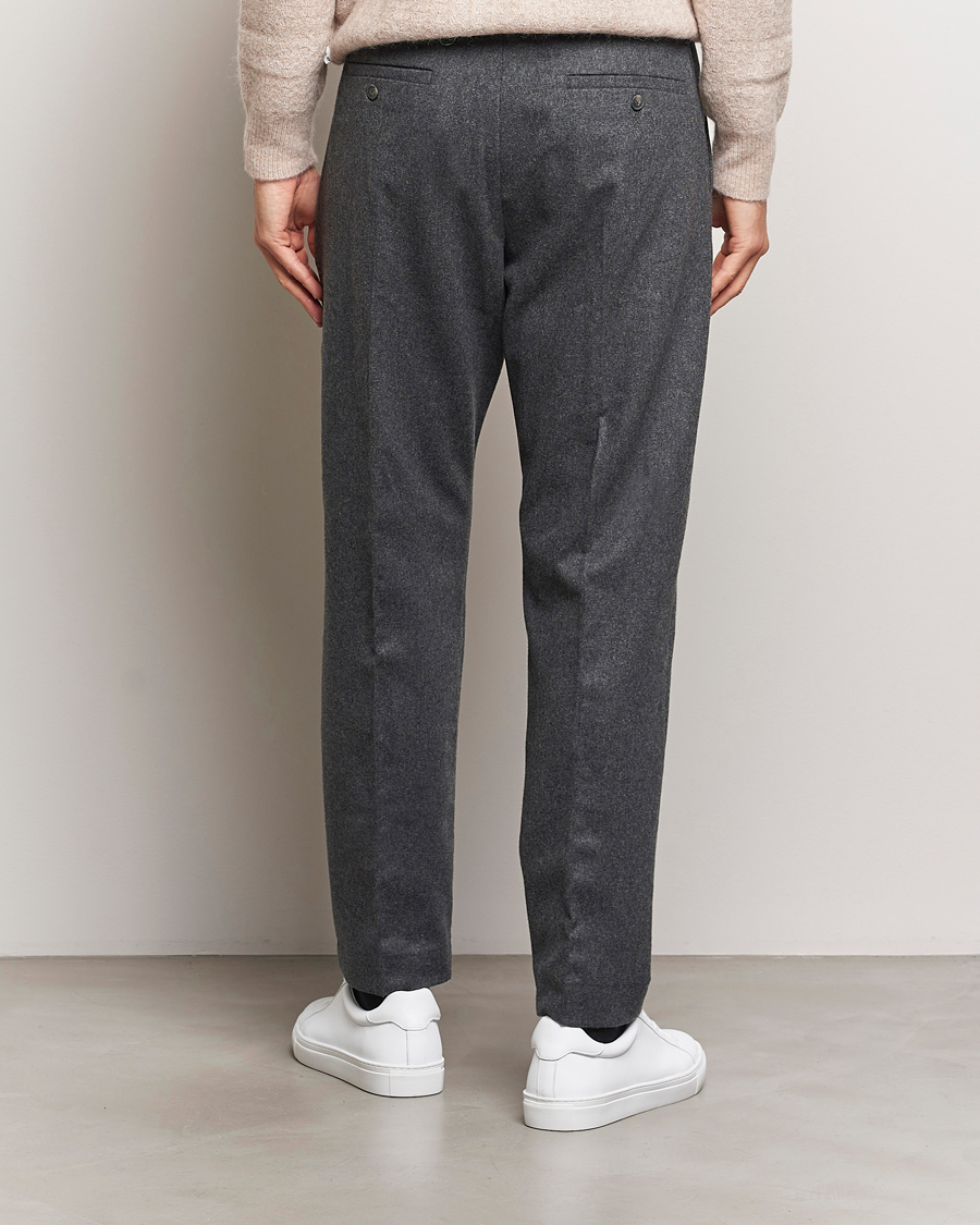 Men | Trousers | NN07 | Bill Wool Pleated Trousers Grey Melange