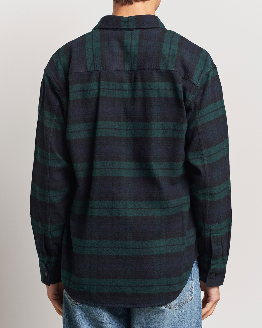 Men | Shirts | NN07 | Adwin Checked Flannel Overshirt Green/Blue