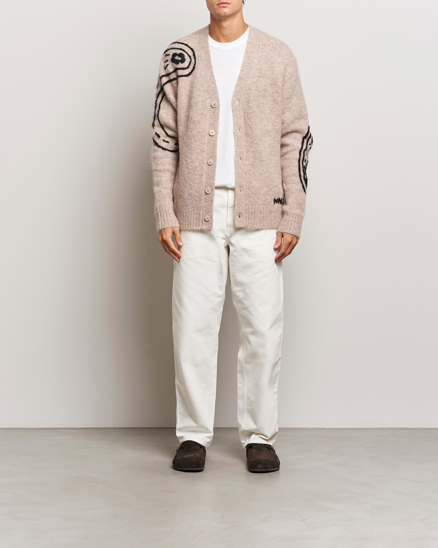 Men | Sweaters & Knitwear | NN07 | Kyle Alpaca Wool Cardigan Greige