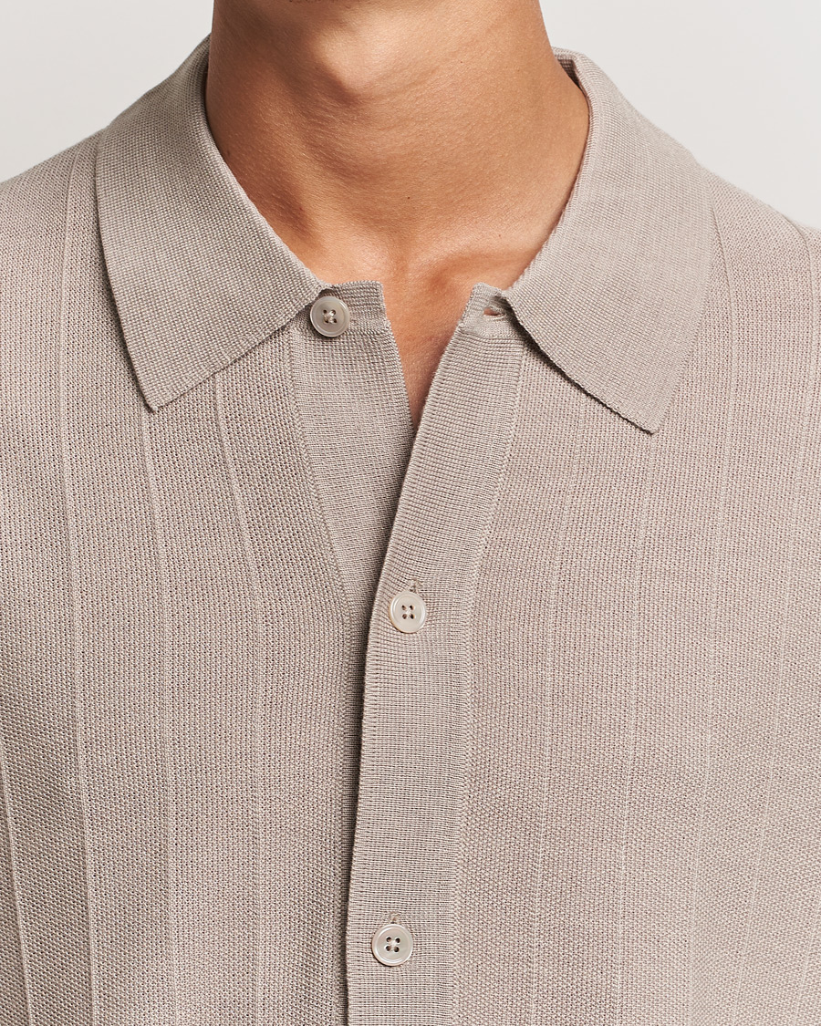 Men | Sweaters & Knitwear | NN07 | Thor Knitted Cardigan Greige