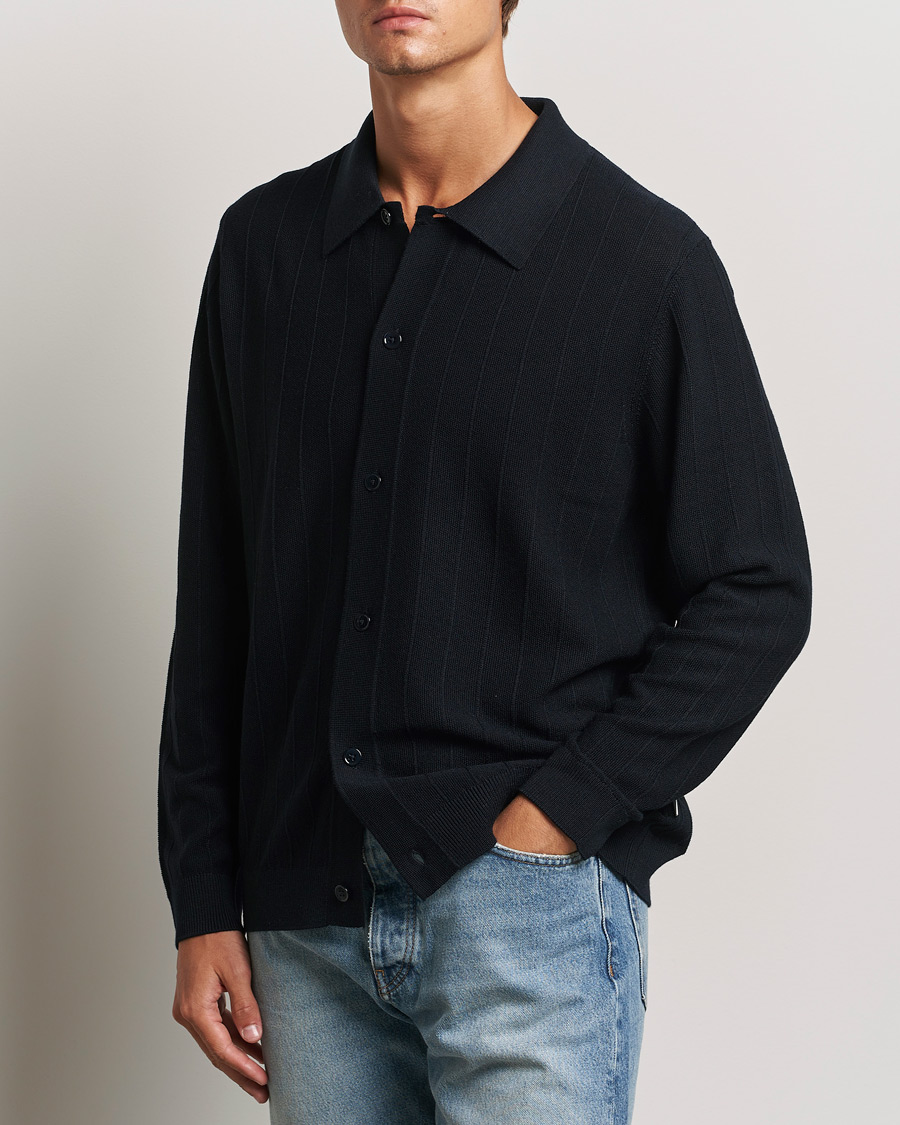 Men | Sweaters & Knitwear | NN07 | Thor Knitted Cardigan Navy Blue