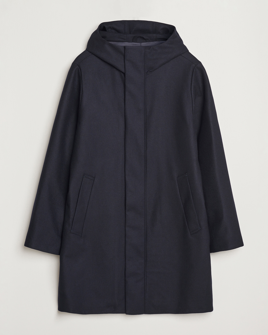 Men | Coats & Jackets | NN07 | Knox Hooded Coat Navy Blue