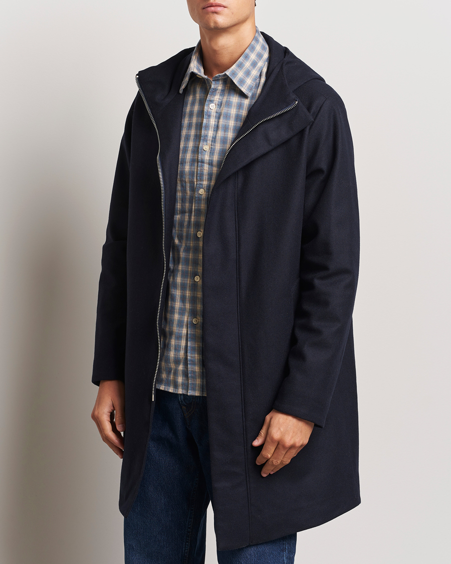 Men | Coats & Jackets | NN07 | Knox Hooded Coat Navy Blue