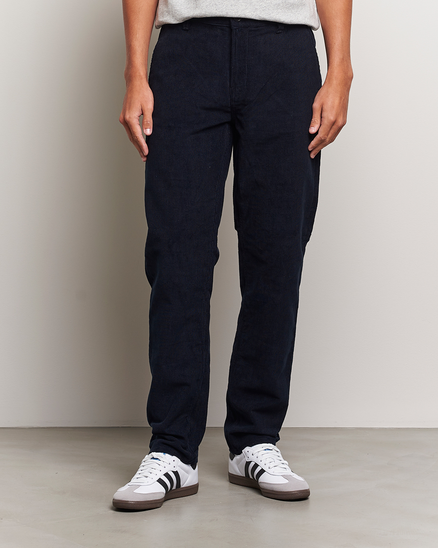 Men | Trousers | Nudie Jeans | Easy Alvin Corduroy Pants Navy