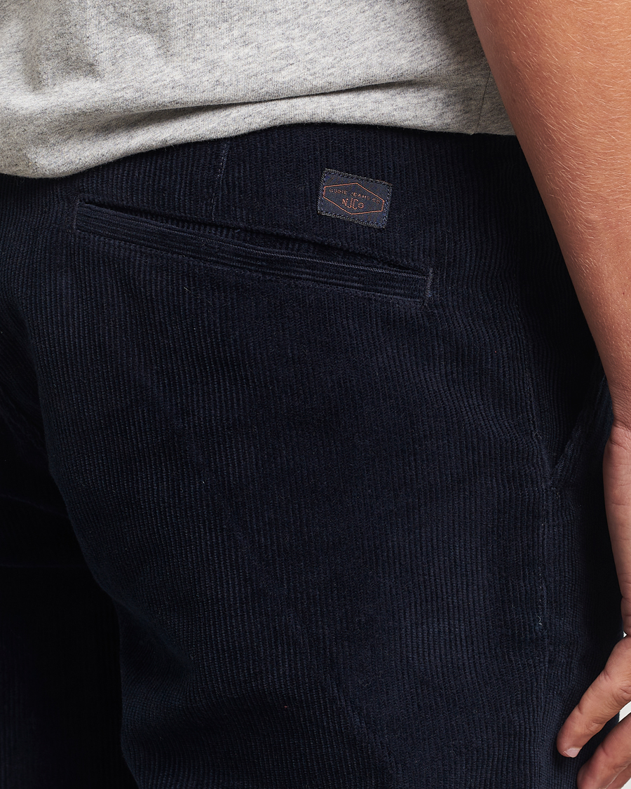 Men | Trousers | Nudie Jeans | Easy Alvin Corduroy Pants Navy