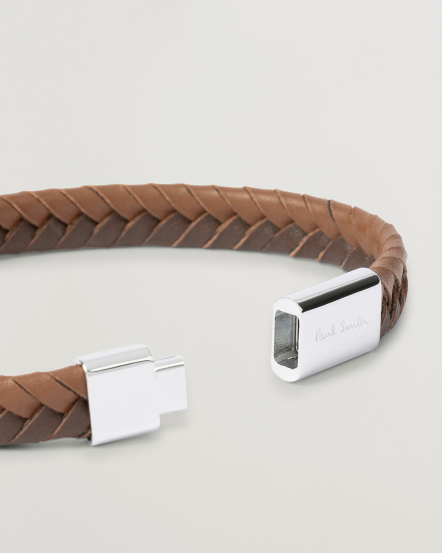 Men | Paul Smith Two Tone Leather Bracelet Brown | Paul Smith | Two Tone Leather Bracelet Brown