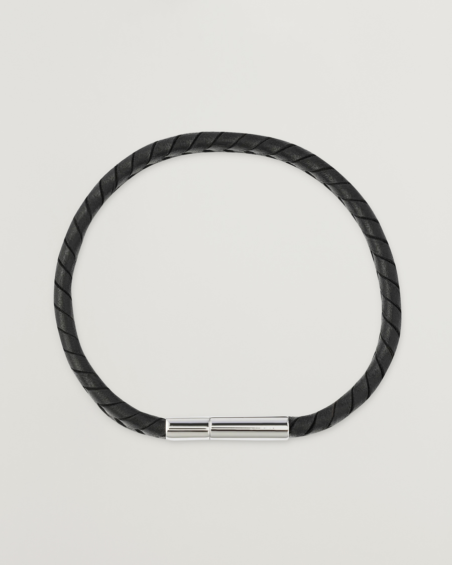Men | Paul Smith Two Tone Leather Bracelet Black | Paul Smith | Two Tone Leather Bracelet Black