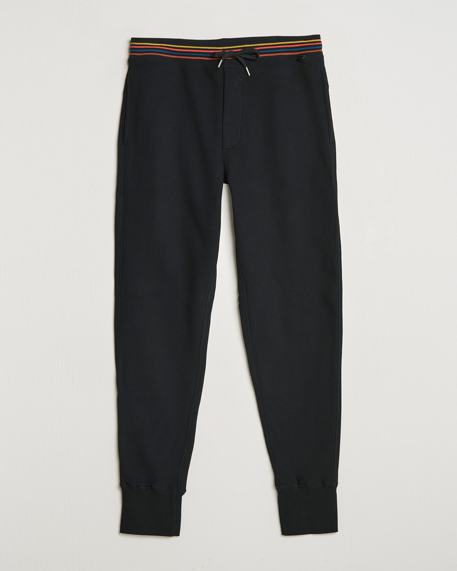Men | Trousers | Paul Smith | Artist Rib Sweatpants Black