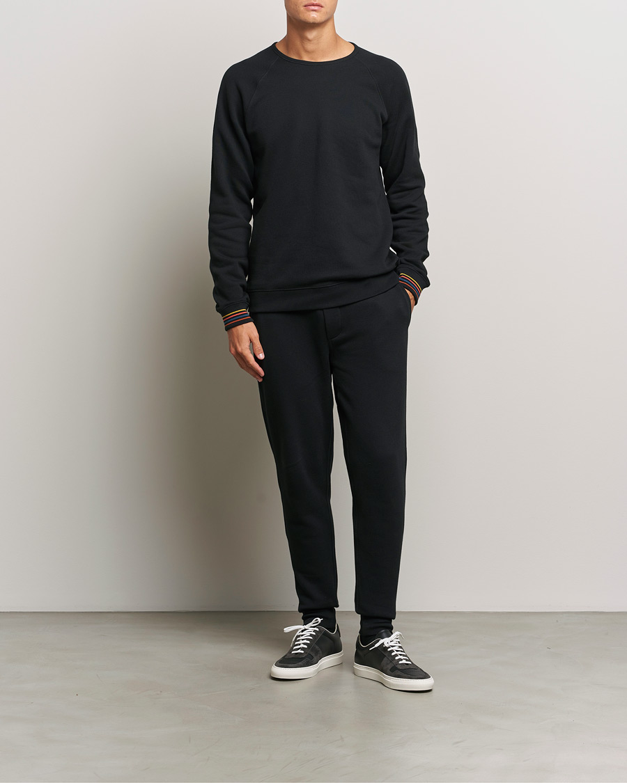 Men | Trousers | Paul Smith | Artist Rib Sweatpants Black