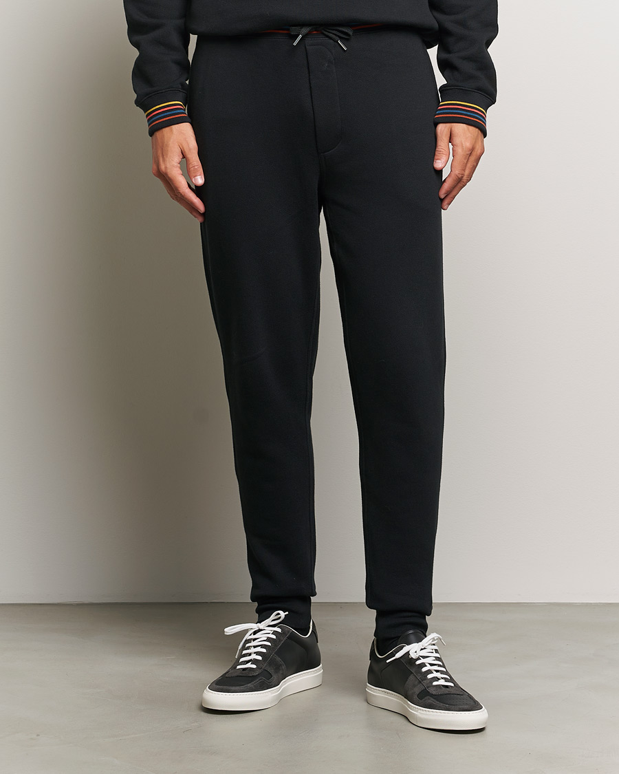 Men | Trousers | Paul Smith | Artist Rib Sweatpants Black