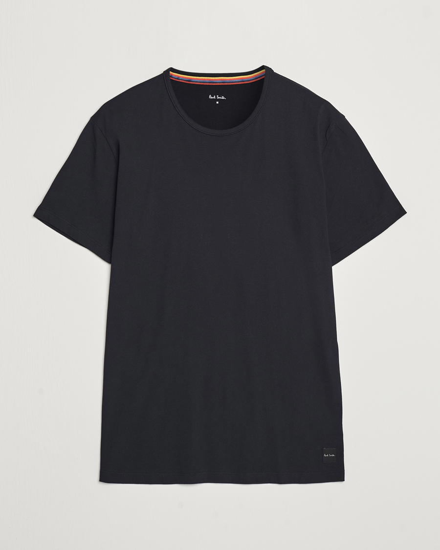 Men | T-Shirts | Paul Smith | Artist Rib Crew Neck T-Shirt Black