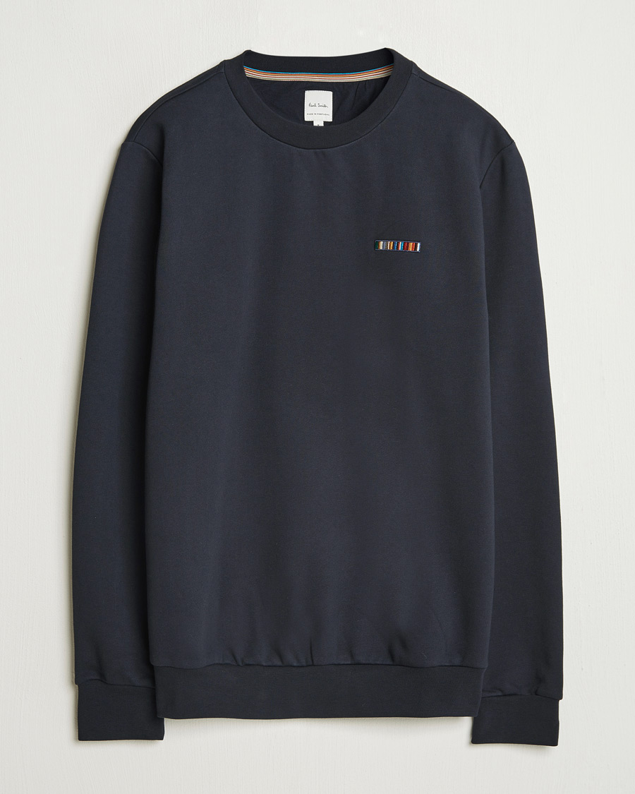 Men | Sweaters & Knitwear | Paul Smith | Embroidery Crew Neck Sweatshirt Navy