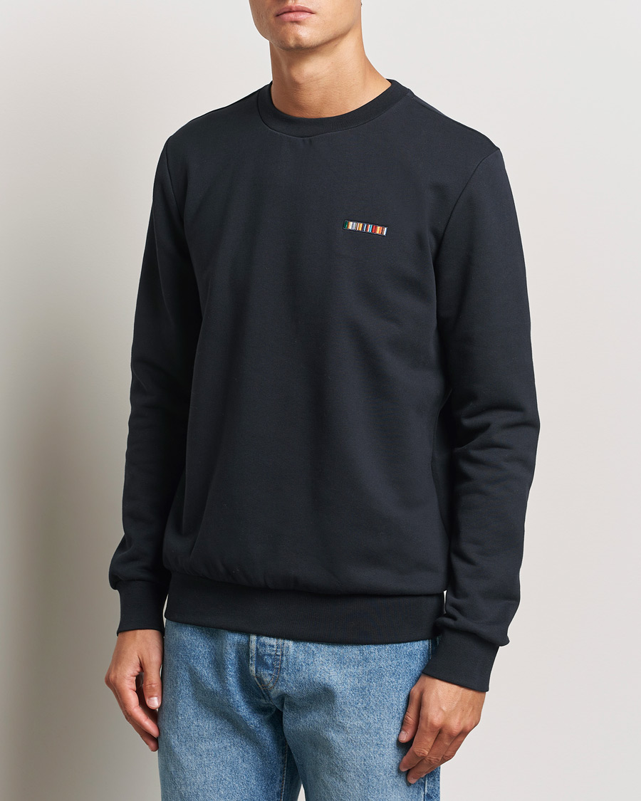Men | Sweaters & Knitwear | Paul Smith | Embroidery Crew Neck Sweatshirt Navy