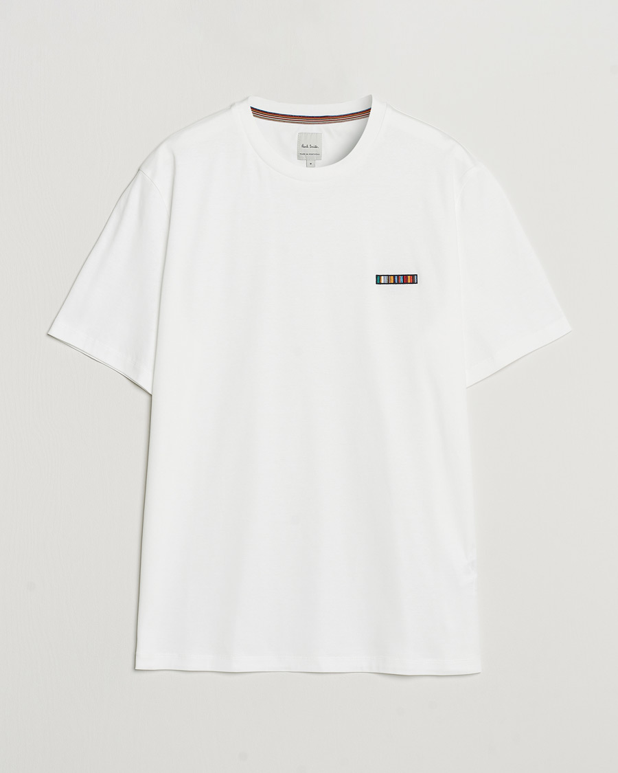 Men | T-Shirts | Paul Smith | Embroidery Crew Neck T-Shirt White