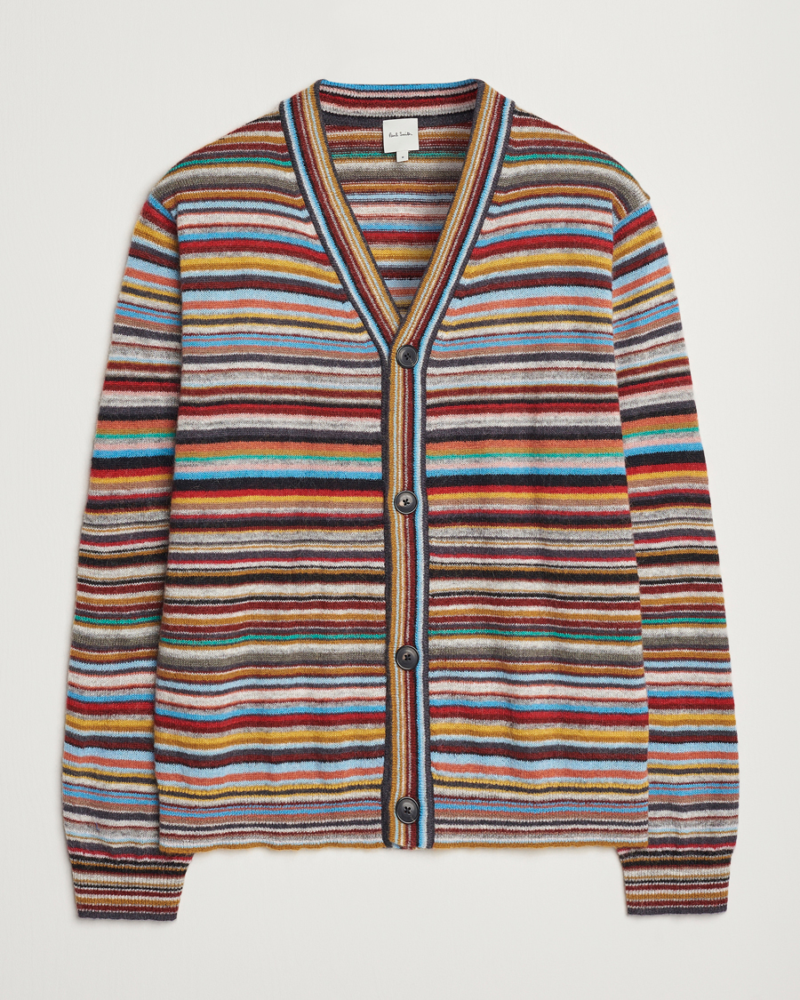 Men | Sweaters & Knitwear | Paul Smith | Striped Wool Cardigan Multi