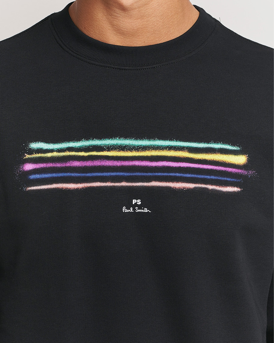 Men | Sweaters & Knitwear | PS Paul Smith | Zebra Crew Neck Sweatshirt Black