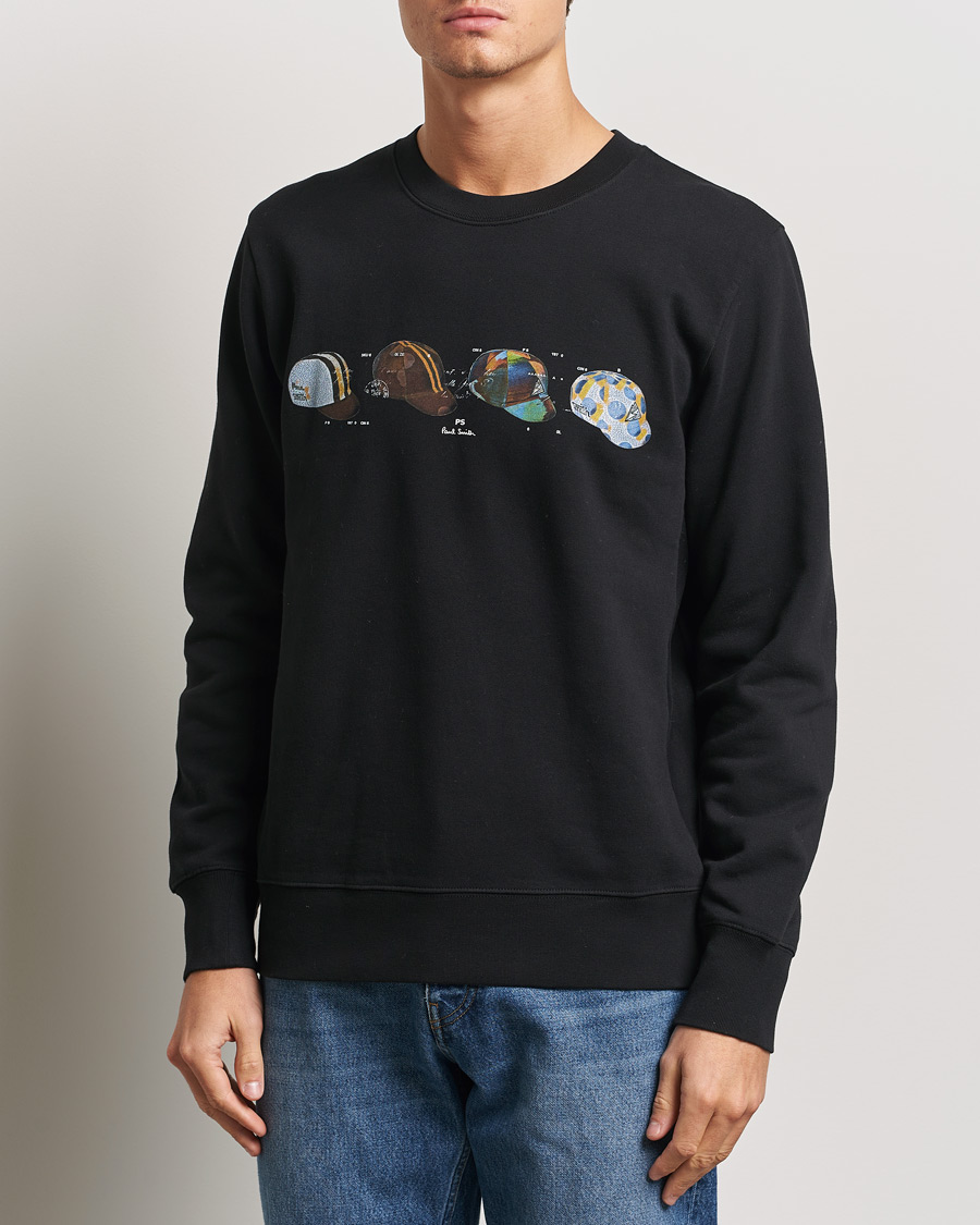 Men | Sweaters & Knitwear | PS Paul Smith | Cycling Caps Crew Neck Sweatshirt Black