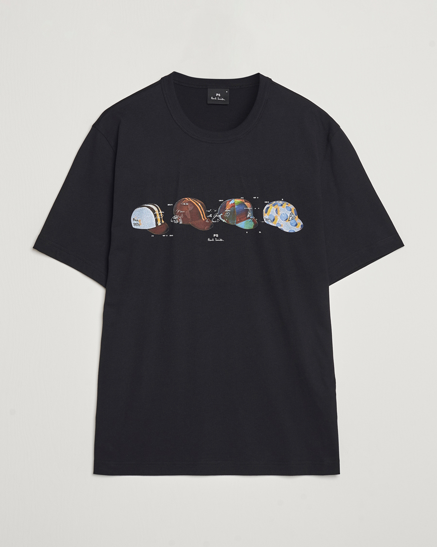 Men | T-Shirts | PS Paul Smith | Cycling Caps Crew Neck T-Shirt Black